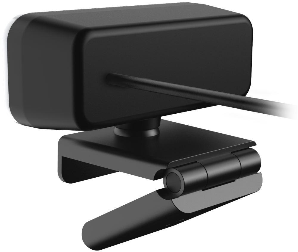 GENIUS FaceCam Light/ 2M 1080P/ LED světlo/ kryt soukromí/ USB-C/ USB/ UVC/ mikrofon/ černá